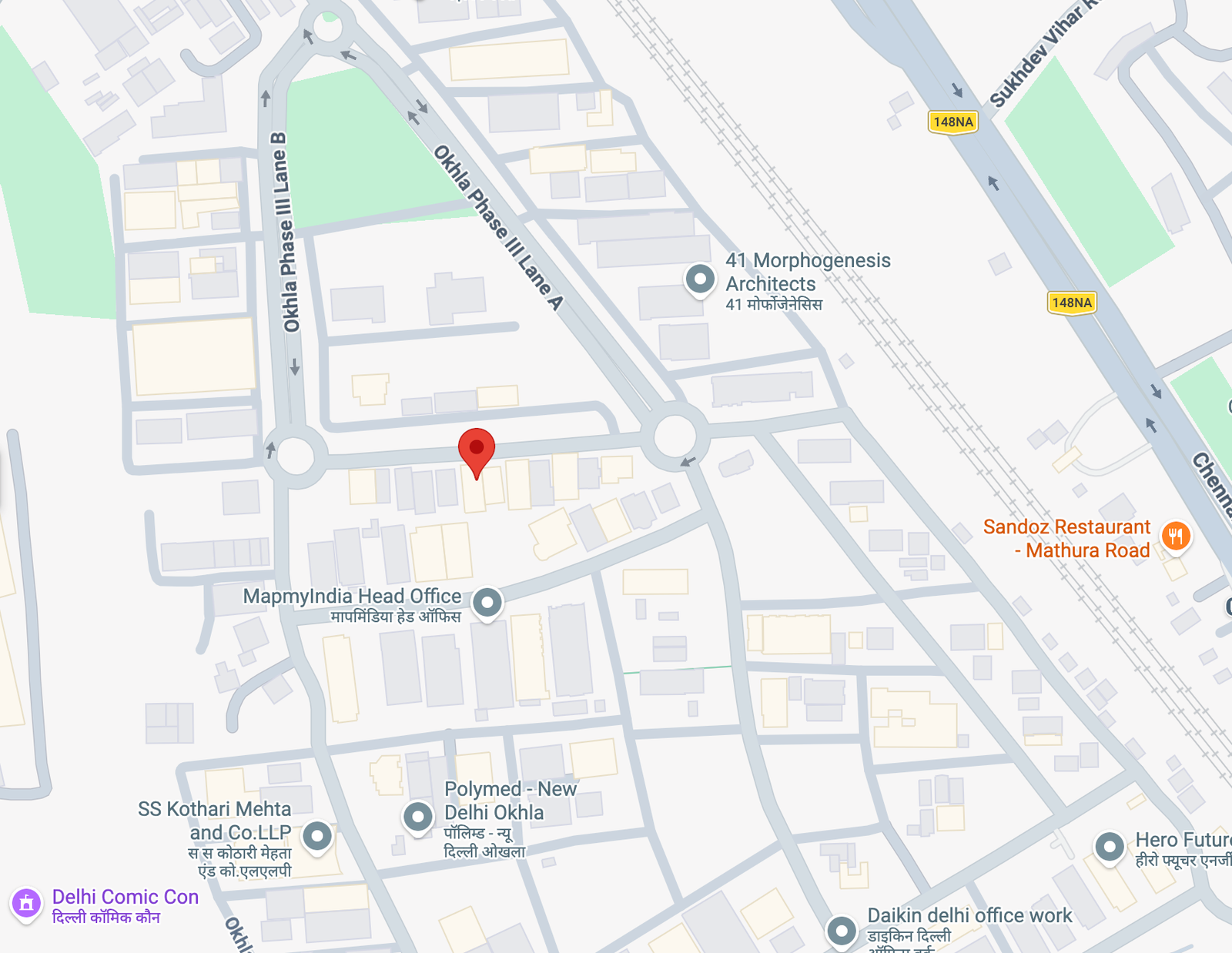 Coreenact Solutions office location, Okhla Industrial Estate, New Delhi
